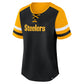 PITTSBURGH STEELERS TJ WATT WOMEN'S FANATICS CURL ROUTE T-SHIRT