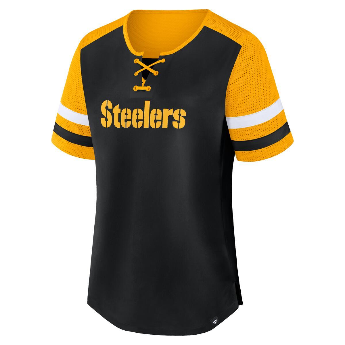 PITTSBURGH STEELERS TJ WATT WOMEN'S FANATICS CURL ROUTE T-SHIRT