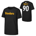 PITTSBURGH STEELERS TJ WATT YOUTH OUTERSTUFF NAME NUMBER T-SHIRT - BLACK