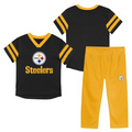 PITTSBURGH STEELERS TODDLER OUTERSTUFF REDZONE SET - BLACK/GOLD