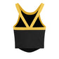 PITTSBURGH STEELERS WOMEN'S '47 BRAND SHIMMER SHADOW TANK TOP - BLACK/GOLD