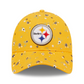 PITTSBURGH STEELERS WOMEN'S FLORAL 9TWENTY ADJUSTABLE HAT - GOLD