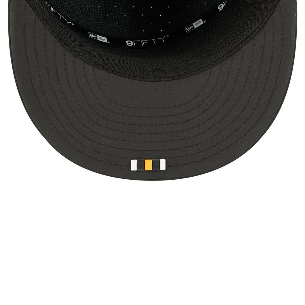 PITTSBURGH STEELERS YOUTH 2025 NFL SIDELINE 9FIFTY SPLIT SNAPBACK HAT - BLACK