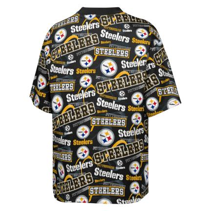 PITTSBURGH STEELERS YOUTH OUTERSTUFF SHIFT T-SHIRT - BLACK