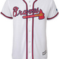 RONALD ACUNA YOUTH REPLICA ATLANTA BRAVES JERSEY - WHITE