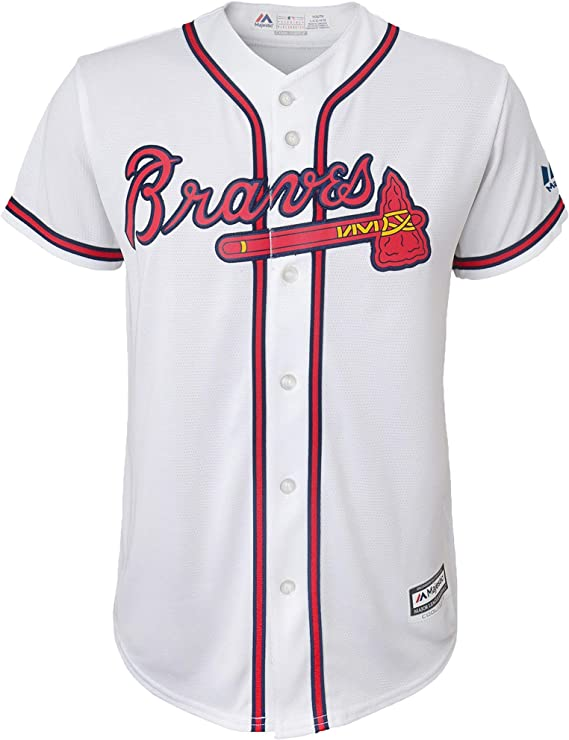 RONALD ACUNA JUVENIL REPLICA JERSEY ATLANTA BRAVES-BLANCO