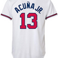 RONALD ACUNA JUVENIL REPLICA JERSEY ATLANTA BRAVES-BLANCO