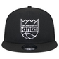 SACRAMENTO KINGS EVERGREEN TRUCKER 9FIFTY SNAPBACK HAT - BLACK/WHITE