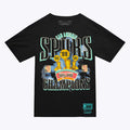 SAN ANTONIO SPURS MEN'S MITCHELL & NESS PLAYOFF T-SHIRT - BLACK