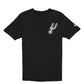 SAN ANTONIO SPURS MEN'S NEW ERA TEAM BACK NAME T-SHIRT - BLACK
