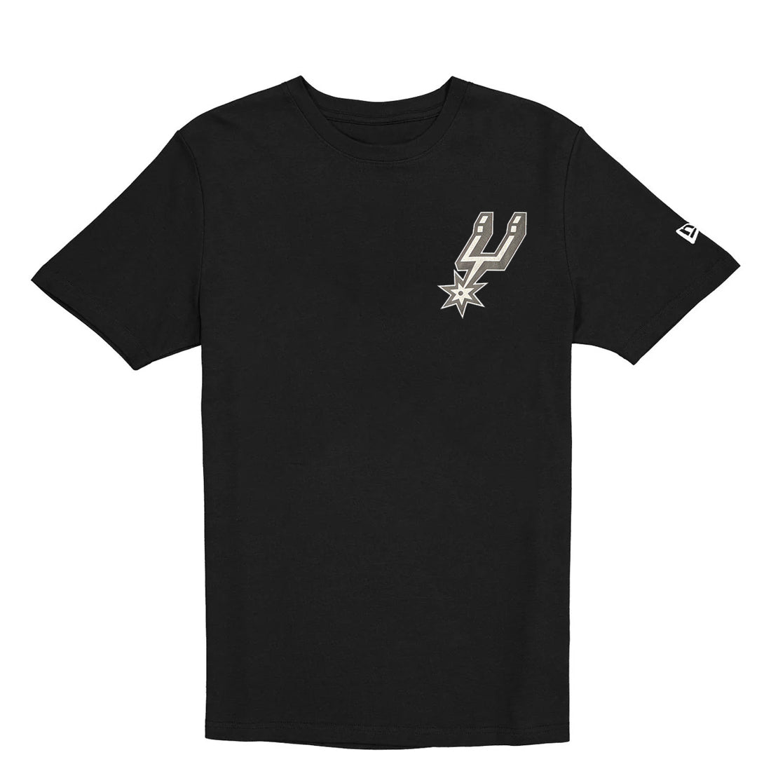 SAN ANTONIO SPURS MEN'S NEW ERA TEAM BACK NAME T-SHIRT - BLACK