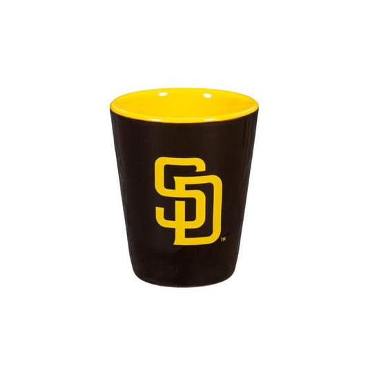 SAN DIEGO PADRES 2 OZ. TEAM SHOT GLASS - BROWN