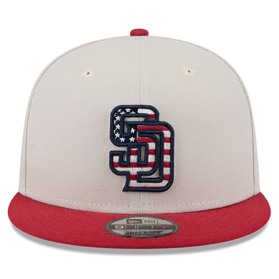 SAN DIEGO PADRES 2024 MLB 4TH OF JULY 9FIFTY SNAPBACK HAT