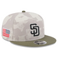 SAN DIEGO PADRES 2025 MLB ARMED FORCES 9FIFTY SNAPBACK HAT - STONE/OLIVE