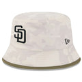 SAN DIEGO PADRES 2025 MLB ARMED FORCES BUCKET HAT - STONE