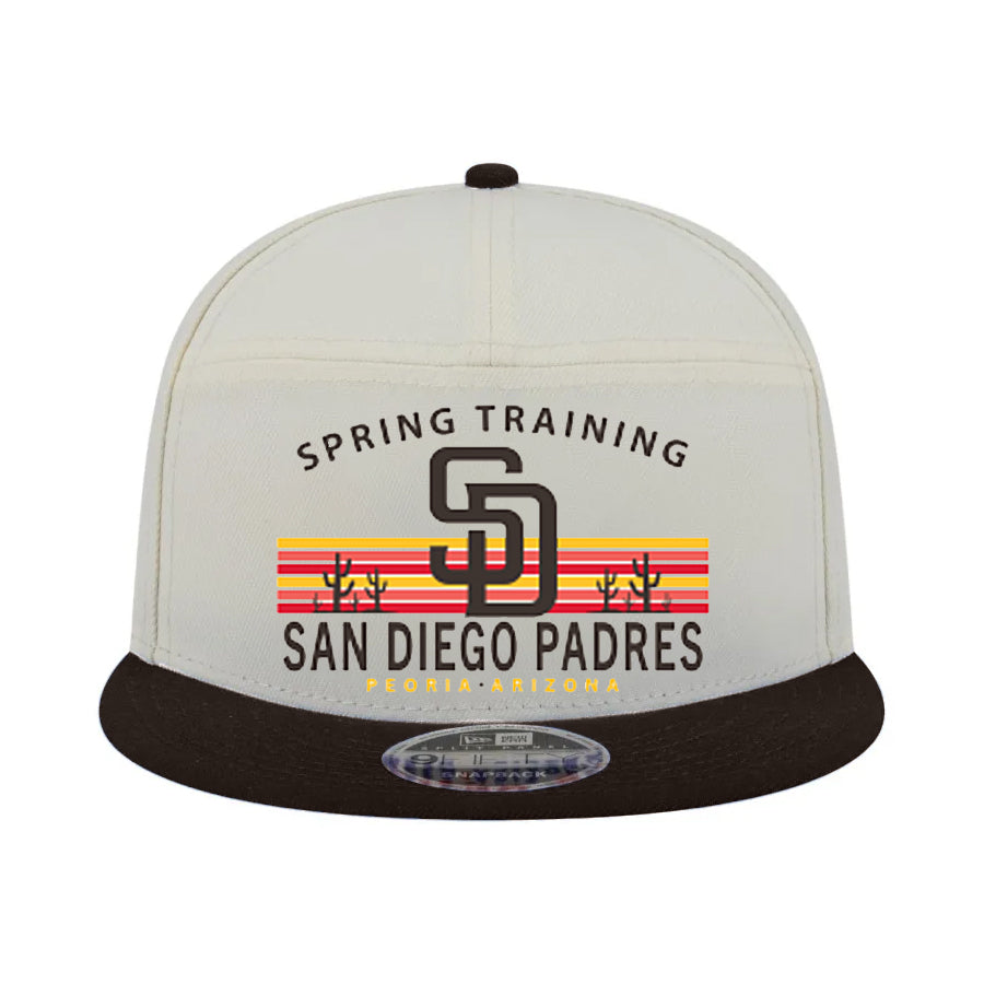 SAN DIEGO PADRES 2025 MLB SPRING TRAINING STACKED 9FIFTY SNAPBACK HAT