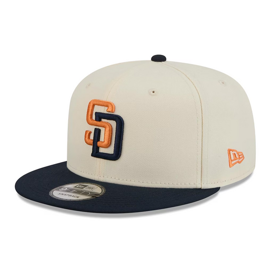SAN DIEGO PADRES 2026 MLB CITY CONNECT 9FIFTY SNAPBACK HAT - CHROME WHITE/OBSIDIAN