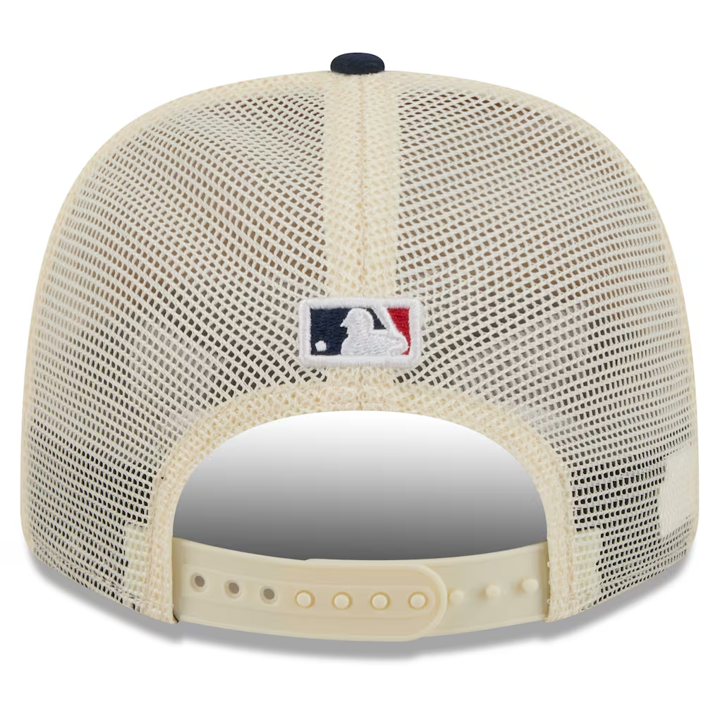 SAN DIEGO PADRES 2026 MLB USA 250 4TH OF JULY 9SEVENTY ADJUSTABLE SNAPBACK TRUCKER HAT - CHROME WHITE/NAVY