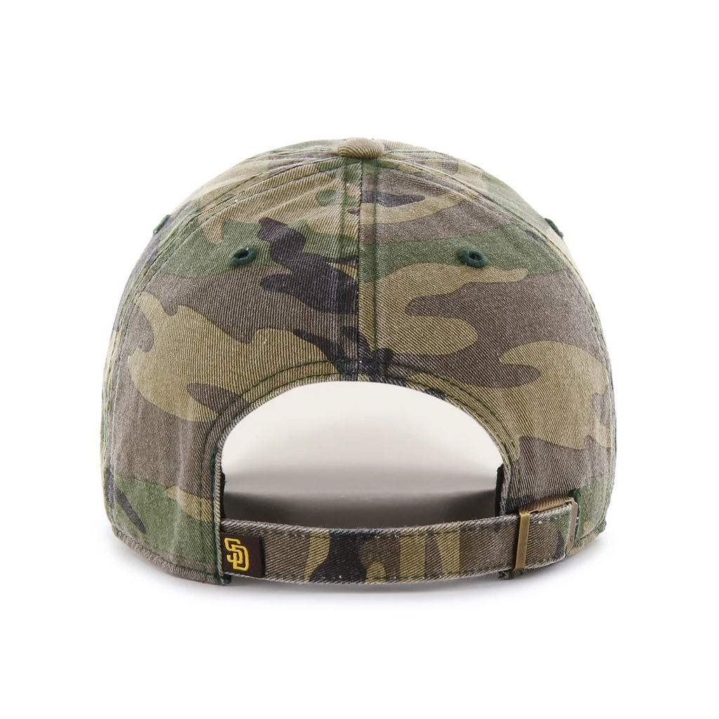 SAN DIEGO PADRES '47 BRAND CLEAN UP ADJUSTABLE HAT - CAMO
