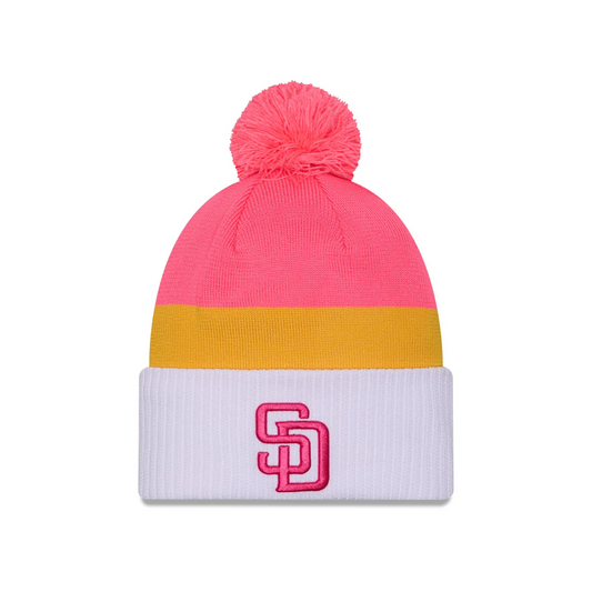 SAN DIEGO PADRES CITY CONNECT CUFFED KNIT BEANIE WITH POM