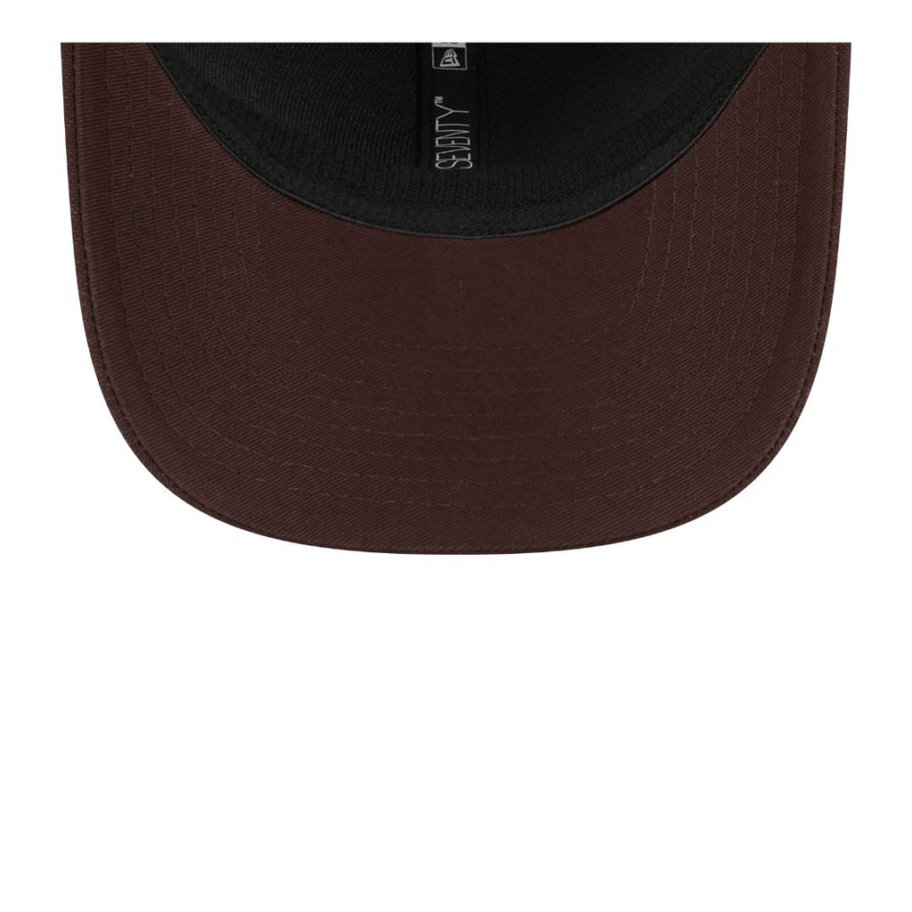 SAN DIEGO PADRES DEBOSSED LOGO TRUCKER  9SEVENTY SNAPBACK HAT - BROWN