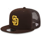 SAN DIEGO PADRES EVERGREEN TRUCKER 9FIFTY SNAPBACK HAT - BROWN