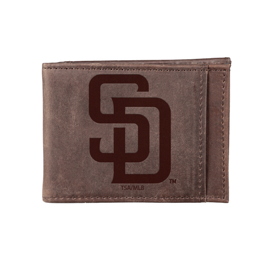 SAN DIEGO PADRES FRONT POCKET SLIM CARD HOLDER WITH RFID BLOCKING