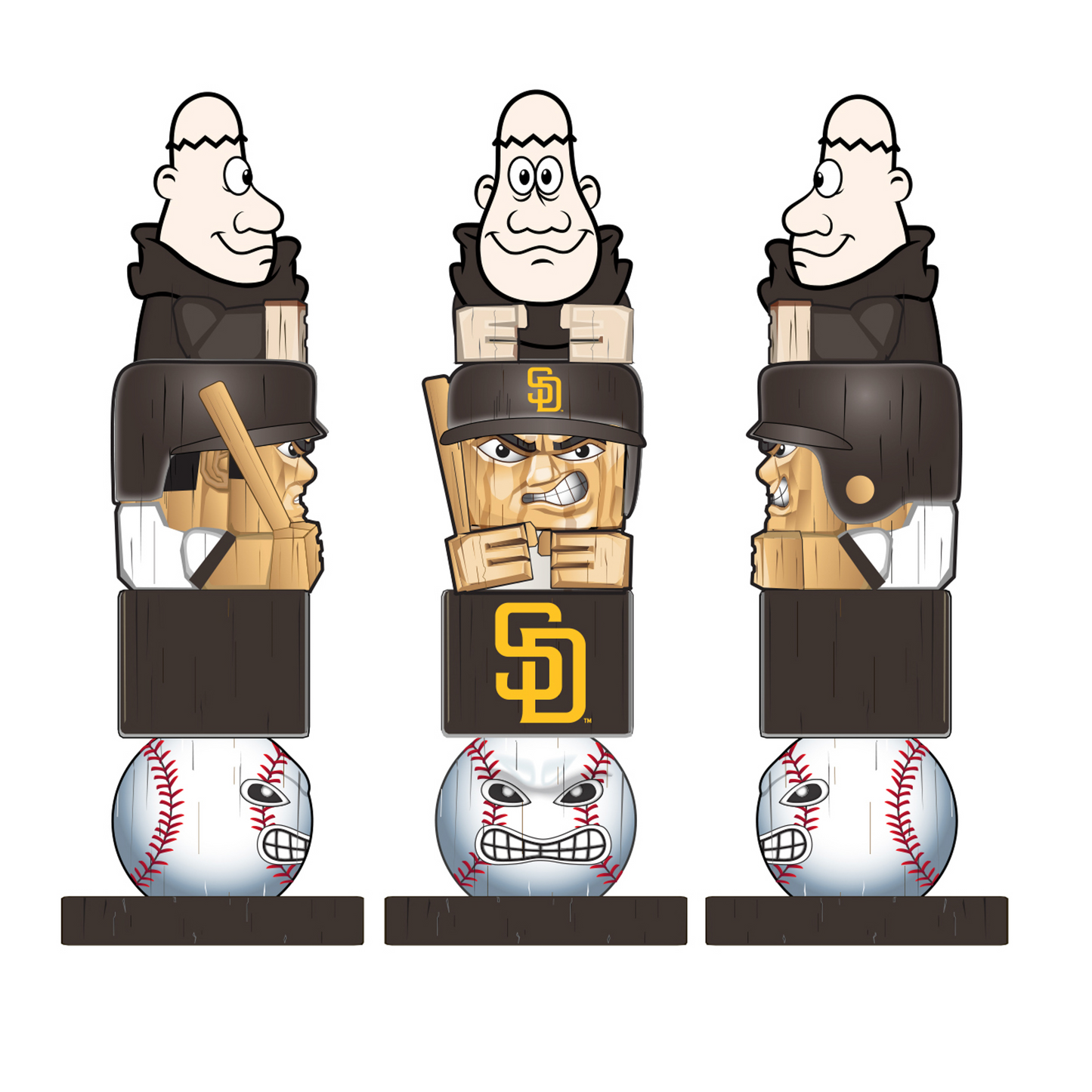 SAN DIEGO PADRES GARDEN TIKI TOTEM STATUE