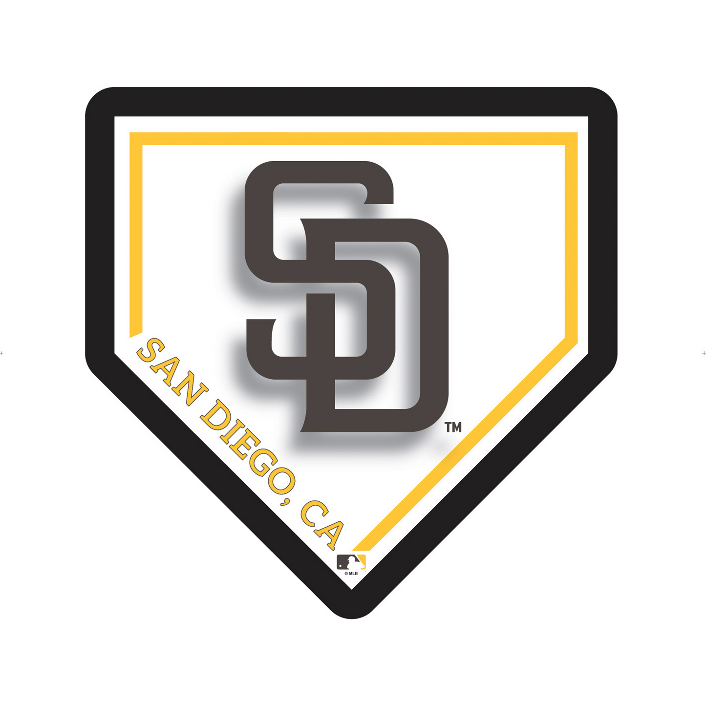 SAN DIEGO PADRES HOMEPLATE EDGELITE LED WALL DECOR