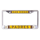 SAN DIEGO PADRES LASER LICENSE PLATE FRAME - COOPERSTOWN