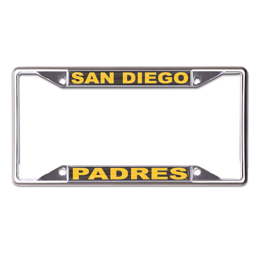 SAN DIEGO PADRES LASER LICENSE PLATE FRAME