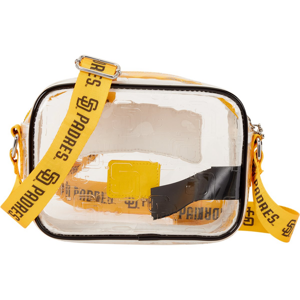 SAN DIEGO PADRES LOUNGEFLY CLEAR CROSSBODY BAG
