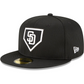 SAN DIEGO PADRES MEN'S 2022 CLUBHOUSE 59FIFTY FITTED HAT-BLACK/WHITE
