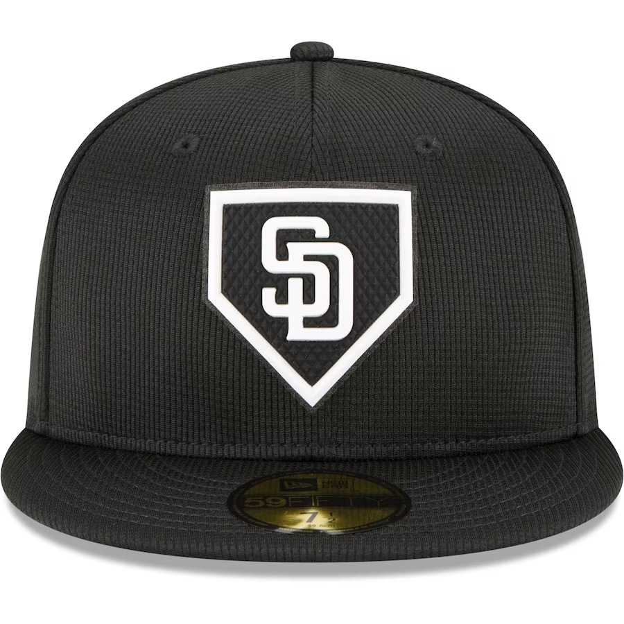 SAN DIEGO PADRES MEN'S 2022 CLUBHOUSE 59FIFTY FITTED HAT-BLACK/WHITE