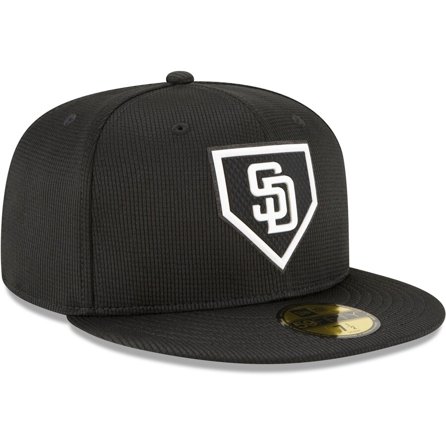 SAN DIEGO PADRES MEN'S 2022 CLUBHOUSE 59FIFTY FITTED HAT-BLACK/WHITE
