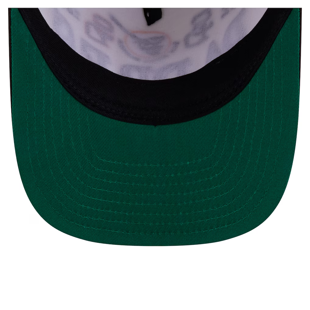SAN DIEGO PADRES NEW ERA TRI-HIT 9FIFTY A-FRAME SNAPBACK HAT - CHROME WHITE/BROWN