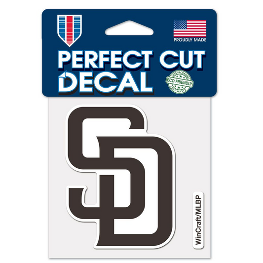 SAN DIEGO PADRES PERFECT CUT 4"X 4" DECAL