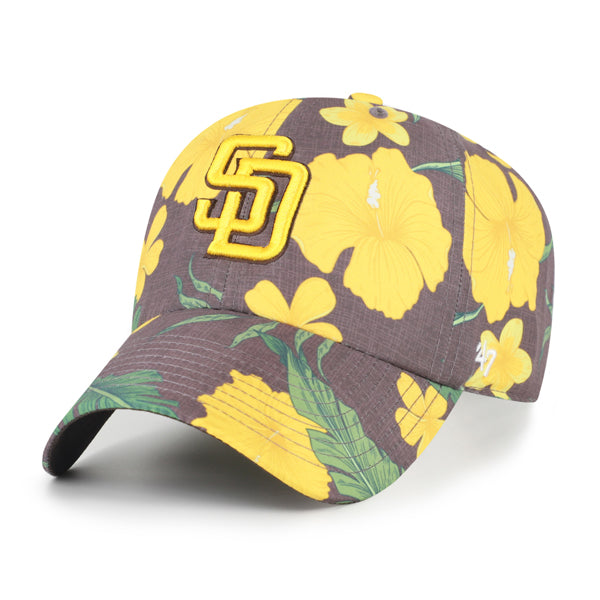 SAN DIEGO PADRES WOMEN'S '47  BRAND BEACH SIDE CLEAN UP ADJUSTABLE HAT - BROWN