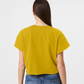 SAN DIEGO PADRES WOMEN'S '47 BRAND WIN BIG OVERSIZED NOTCH NECK T-SHIRT - GOLD