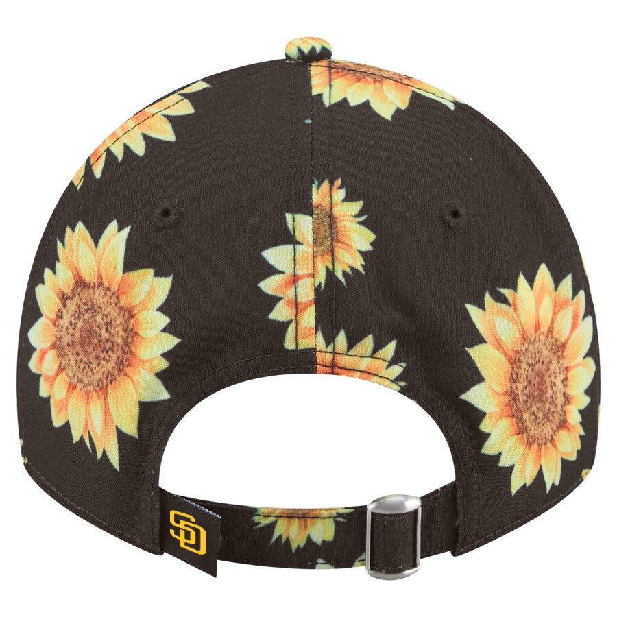 SAN DIEGO PADRES WOMEN'S ADVENTURE SUNFLOWER 9TWENTY ADJUSTABLE HAT - BROWN
