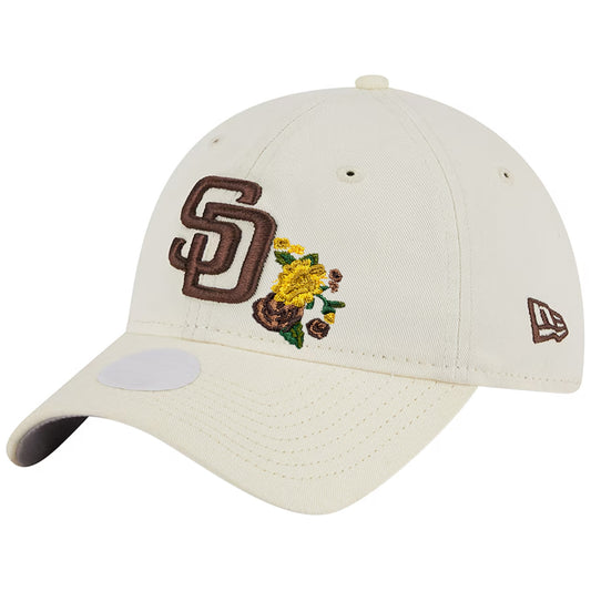 SAN DIEGO PADRES WOMEN'S FLORAL 9TWENTY ADJUSTABLE - CREAM
