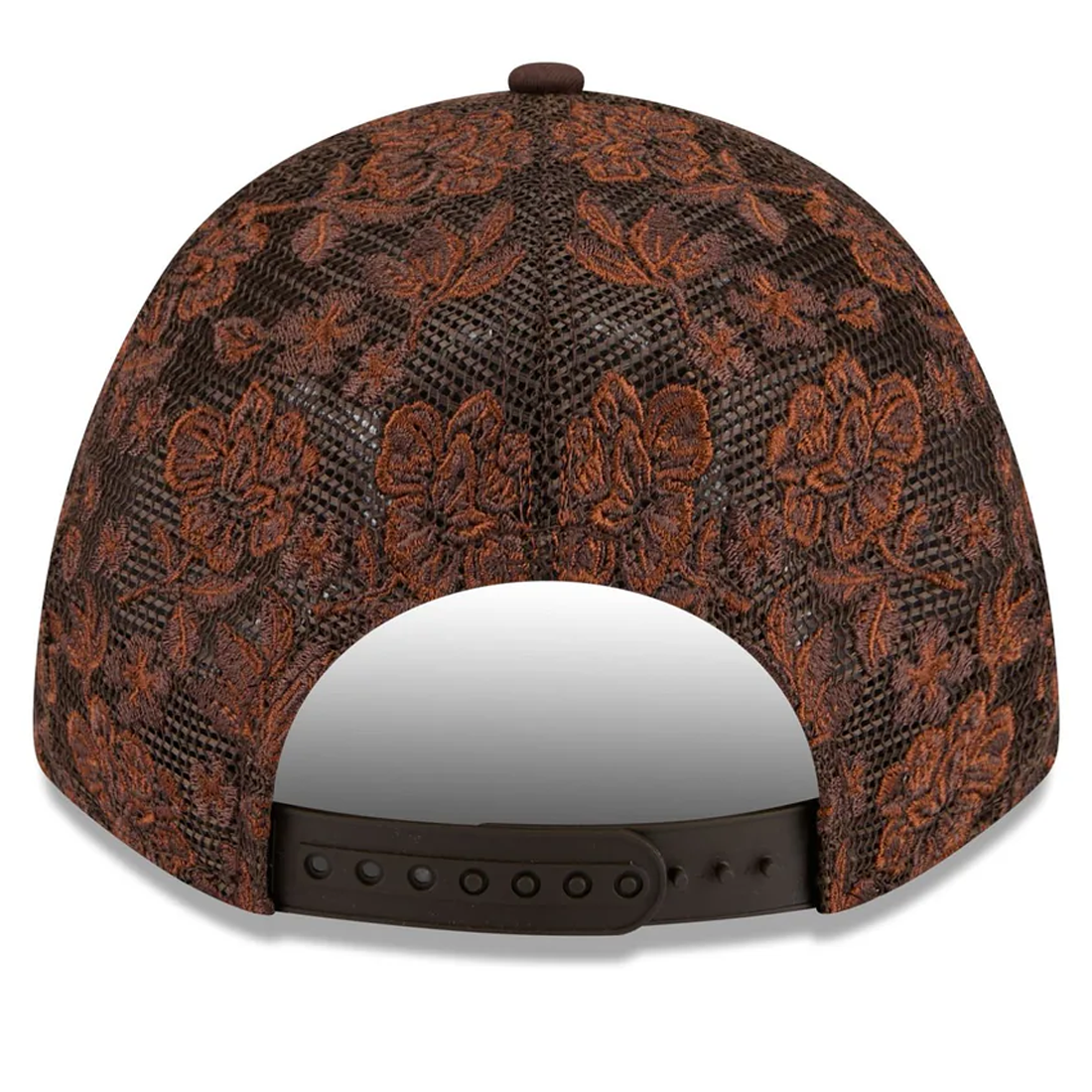 SAN DIEGO PADRES WOMEN'S FLORAL MESH 9FORTY M-CROWN TRUCKER HAT - BROWN