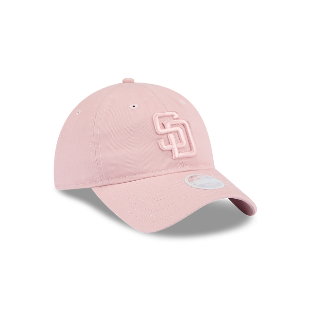 SAN DIEGO PADRES WOMENS EVERGREEN 9TWENTY ADJUSTABLE HAT - PINK