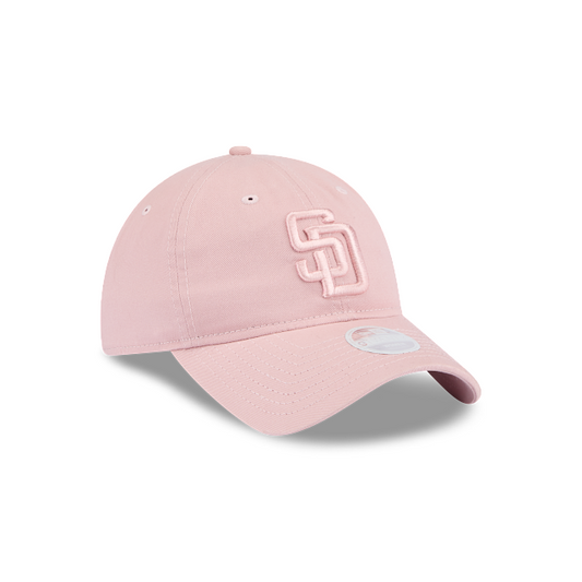 SAN DIEGO PADRES WOMENS EVERGREEN 9TWENTY ADJUSTABLE HAT - PINK