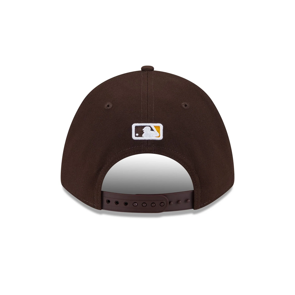 SAN DIEGO PADRES YOUTH PLAYER REPLICA 9FORTY M-CROWN SNAPBACK ADJUSTABLE HAT - BROWN