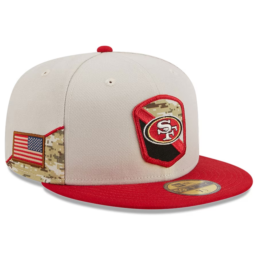 SAN FRANCICSO 49ERS 2023 SALUTE TO SERVICE 59FIFTY FITTED HAT