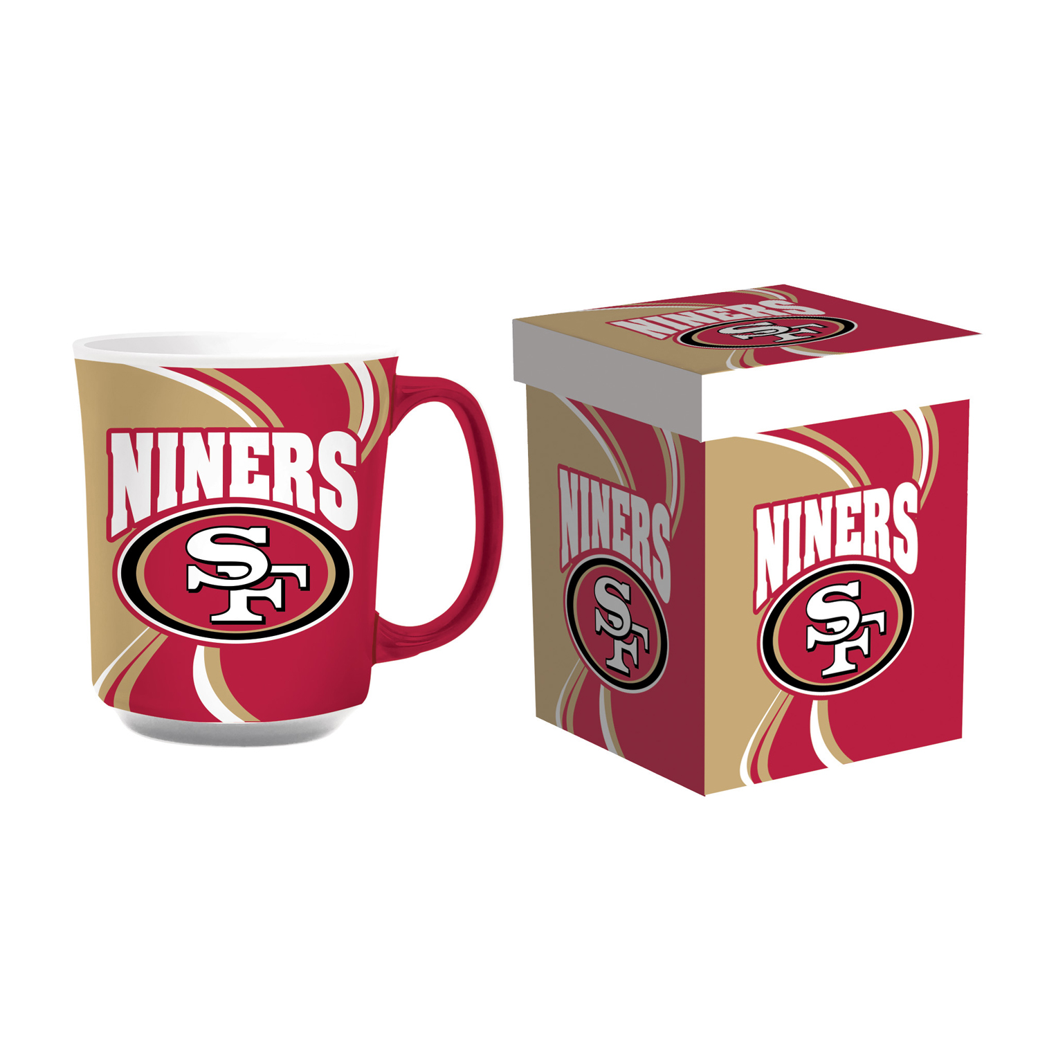 SAN FRANCISCO 49ERS 14OZ CERAMIC MUG WITH MATCHING BOX – JR'S SPORTS