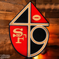SAN FRANCISCO 49ERS "1965" VINTAGE LOGO 3D METAL ART - 22.5" X 16"