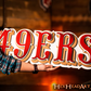 SAN FRANCISCO 49ERS "1972-2004" VINTAGE LOGO 3D METAL ART - 29" X 11"