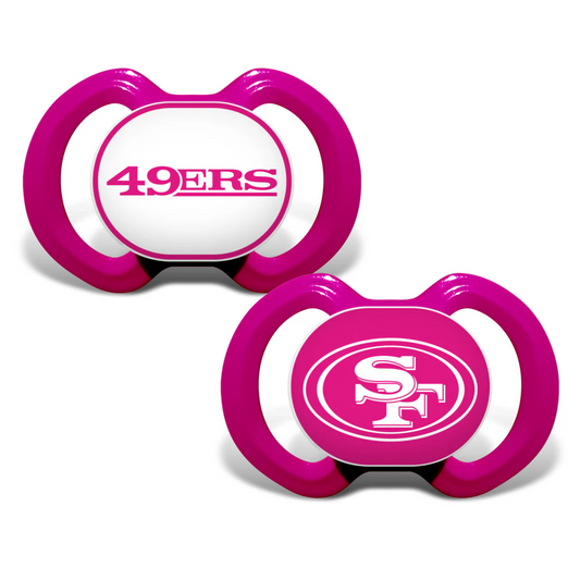 SAN FRANCISCO 49ERS 2-PACK PACIFIERS - PINK